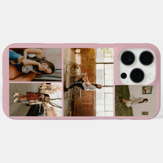 Aangepaste fotocollage Case-Mate iPhone case (Achterkant (horizontaal))