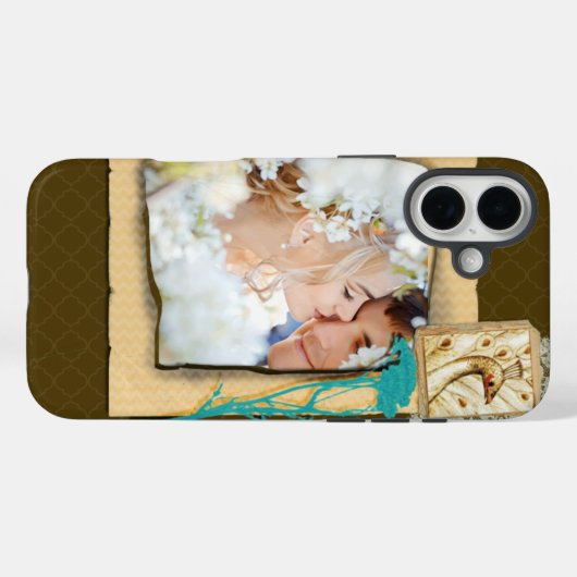Aangepaste fotocollage Case-Mate iPhone case (Achterkant (horizontaal))