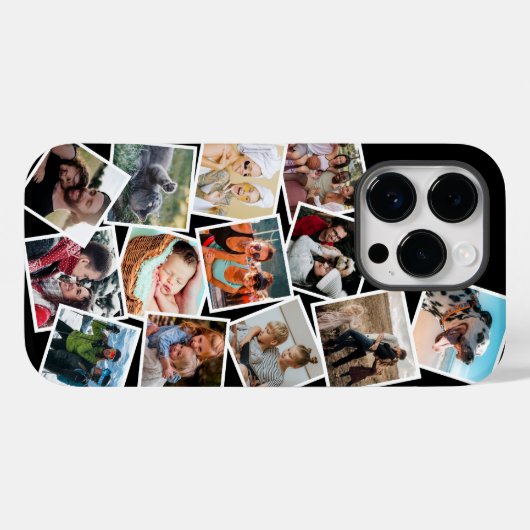 Aangepaste fotocollage Case-Mate iPhone case (Achterkant (horizontaal))