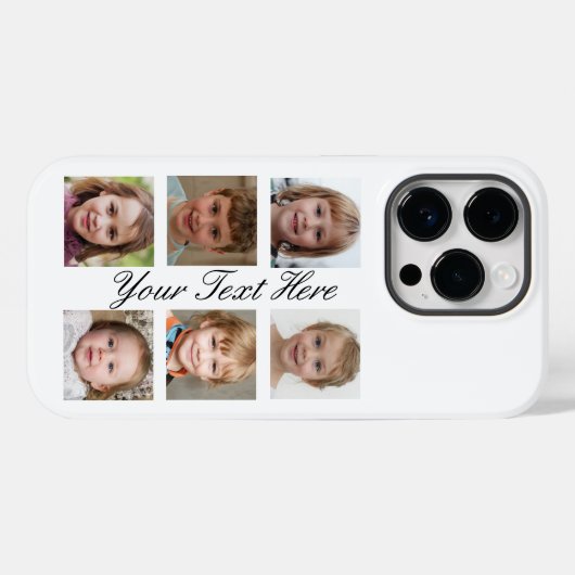 Aangepaste fotocollage Case-Mate iPhone case (Achterkant (horizontaal))