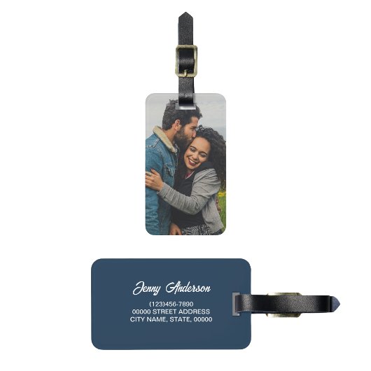 Aangepaste fotocollage Creëer uw eigen Bagagelabel