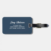 Aangepaste fotocollage Creëer uw eigen Bagagelabel (Achterkant horizontaal)