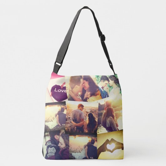 Aangepaste fotocollage crossbody tas