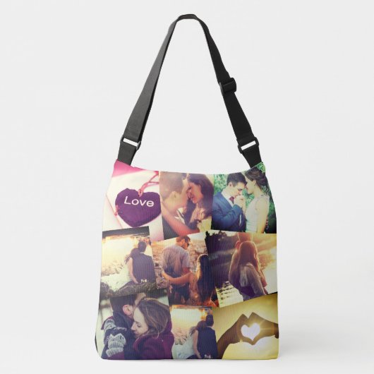 Aangepaste fotocollage crossbody tas (Voorkant)