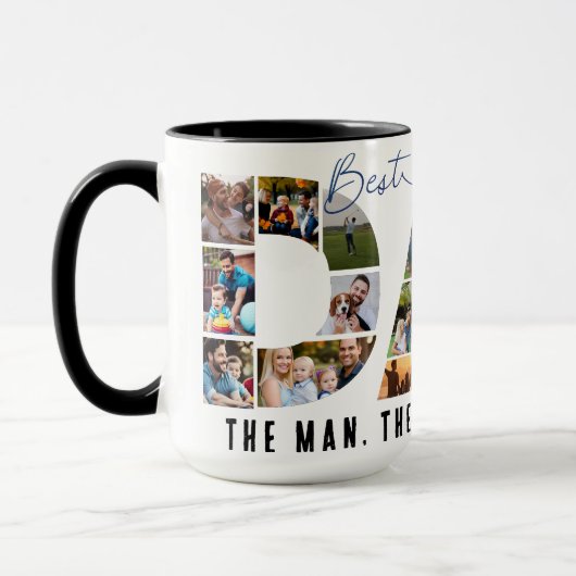 Aangepaste Fotocollage Dad Mok (Links)