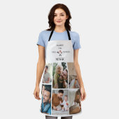 Aangepaste Fotocollage-Daddy de Grill Master Vader Schort (Gedragen)