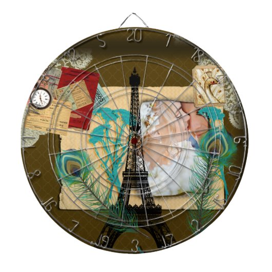 Aangepaste  fotocollage dartbord (Voorkant)