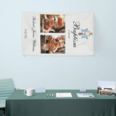 Aangepaste Fotocollage Doop Doop Achtergrond Spandoek (Beurs)