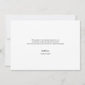 Aangepaste Fotocollage Eenvoudig Script Baby Bedankkaart (Achterkant)