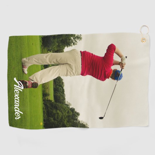 Aangepaste fotocollage Eenvoudige handdoek (Horizontaal)