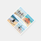 Aangepaste fotocollage en tekstservetten servet (Hoek)