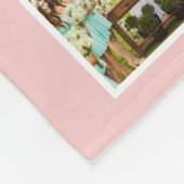 Aangepaste fotocollage familie Blush roze Fleece Deken (Hoek)