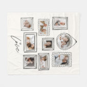 Aangepaste Fotocollage Familie Liefde Fleece Deken (Voorkant (Horizontaal))