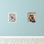 Aangepaste fotocollage familie muurkunst sets (Houten vloer)