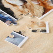 Aangepaste fotocollage familie WELCOME nieuwe baby Legpuzzel (Zijkant)