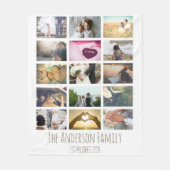 Aangepaste fotocollage fleece deken (Voorkant)