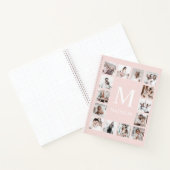 Aangepaste Fotocollage Gepersonaliseerd Roze Notitieboek (Binnen)