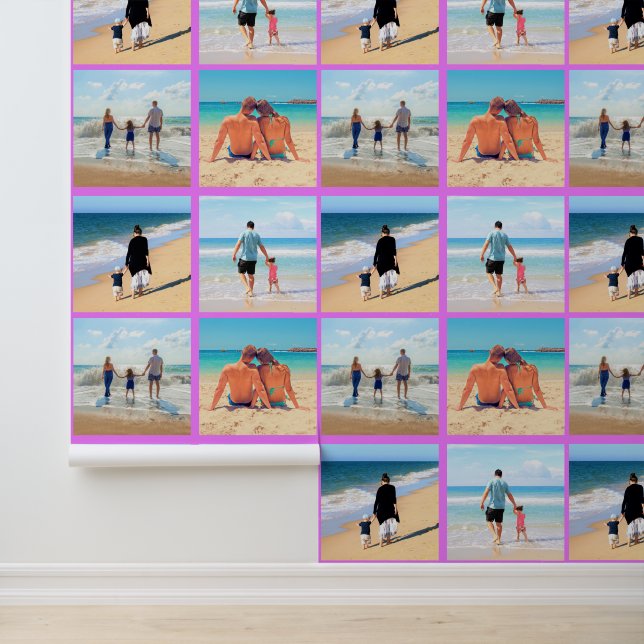 Aangepaste fotocollage gepersonaliseerd uw eigen o behang (Applicatie)