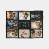 Aangepaste Fotocollage Gepersonaliseerde Afbeeldin Fleece Deken (Voorkant (Horizontaal))