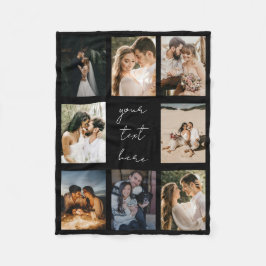 Aangepaste Fotocollage Gepersonaliseerde Afbeeldin Fleece Deken