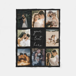 Aangepaste Fotocollage Gepersonaliseerde Afbeeldin Fleece Deken