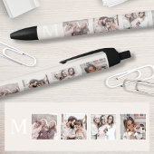 Aangepaste Fotocollage Gepersonaliseerde Beige Zwarte Inkt Pen