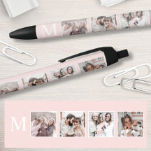 Aangepaste Fotocollage Gepersonaliseerde Blush Pin