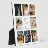 Aangepaste Fotocollage Gepersonaliseerde Foto Fami Fotoplaat (Zijkant)