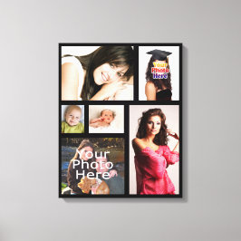 Aangepaste fotocollage gewikkeld canvas afdrukken