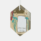 Aangepaste  fotocollage glas ornament (Voorkant links)