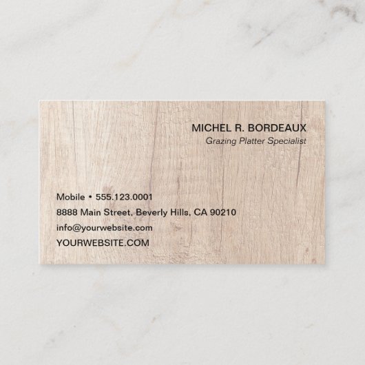 Aangepaste fotocollage Grazing Laatstgenoemde cate Visitekaartje (Achterkant)