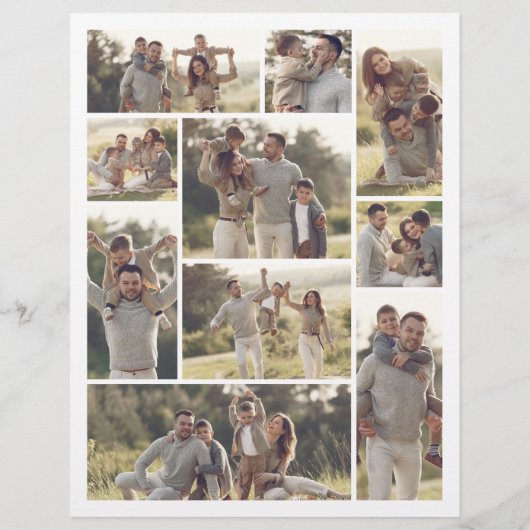 Aangepaste Fotocollage Happy Vaderdag Krant (Achterkant)