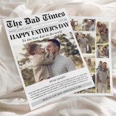 Aangepaste Fotocollage Happy Vaderdag Krant