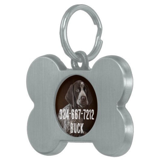 Aangepaste  fotocollage huisdieren naamplaatje (Voorkant Rechts)