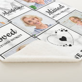 Aangepaste fotocollage in het geheugen-geheugen sherpa deken (3/4)