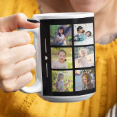 Aangepaste fotocollage initiaal gepersonaliseerd z koffiemok