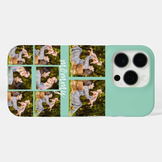 Aangepaste Fotocollage iPhone Case – Gepersonalise (Achterkant (horizontaal))