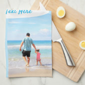 Aangepaste fotocollage keukenhanddoek Uw foto's (Quarter Fold)