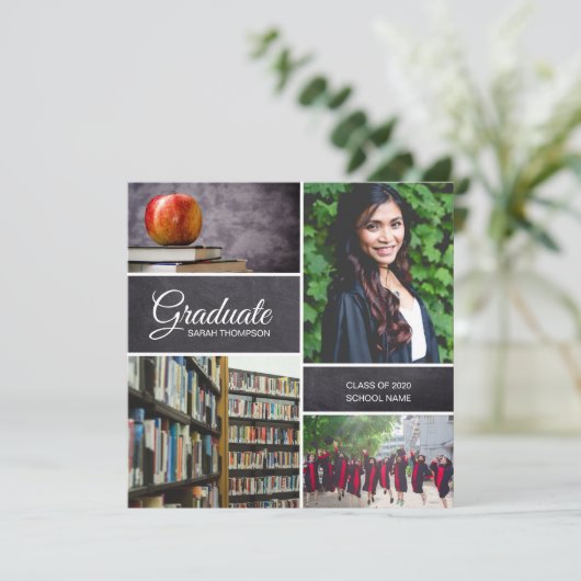 Aangepaste fotocollage klasse van 2020 Afstuderen (Staand voorkant)