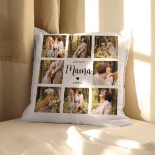 Aangepaste Fotocollage Kussen voor Mam Gepersonali