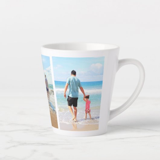 Aangepaste Fotocollage Latte Mok Cadeau (Rechts)