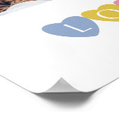 Aangepaste fotocollage-liefdadigheidsfamilie eenvo poster (Hoek)