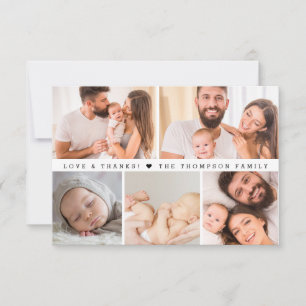 Aangepaste Fotocollage Liefde & Bedankt Baby showe