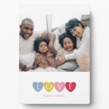 Aangepaste fotocollage liefde familiefoto display