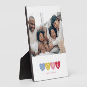 Aangepaste fotocollage liefde familiefoto display fotoplaat (Zijkant)