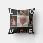 Aangepaste Fotocollage LOVE Kussen - Gepersonalise (Achterkant)