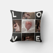 Aangepaste Fotocollage LOVE Kussen - Gepersonalise (Voorkant)
