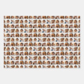 Aangepaste fotocollage met 8 vierkante foto's inpakpapier vel (Voorkant 3)