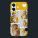 Aangepaste fotocollage met hart iPhone 16 hoesje<br><div class="desc">Maak een Persoonlijke de telefoongeval van het keepasezakje van de Foto met de details van het liefdeshart van Ricaso - voeg uw eigen foto's toe - de keepjesgiften van de fotocollage beschikbaar voor vele stijlen - kies uw optie in drop-down menu</div>