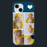 Aangepaste fotocollage met hart iPhone 15 case<br><div class="desc">Maak een Persoonlijke de telefoongeval van het keepasezakje van de Foto met de details van het liefdeshart van Ricaso - voeg uw eigen foto's toe - de keepjesgiften van de fotocollage beschikbaar voor vele stijlen - kies uw optie in drop-down menu</div>